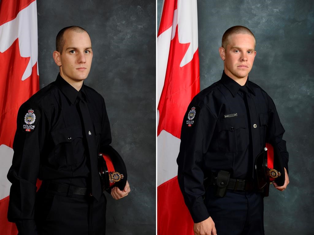 Three police chiefs for Regina, Saskatoon and Prince Albert offered their condolences in honour of the two Edmonton police officers who were killed in the line of duty.