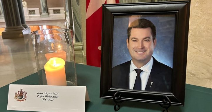‘Everyone considered Derek a friend’: Funeral held for Sask. MLA Derek Meyers  | Globalnews.ca