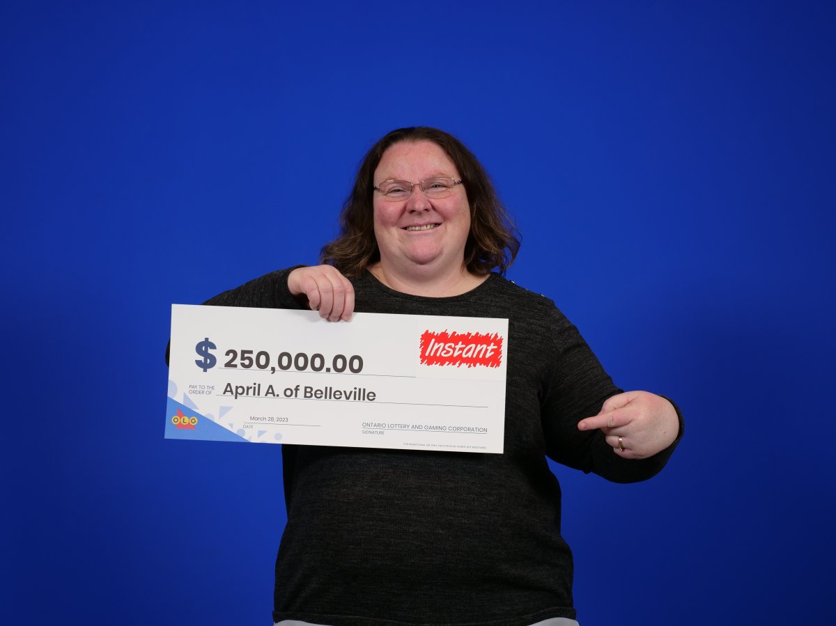 April Abrams is $250K richer after buying a winning scratch ticket at a Belleville, Ont. convenience store.