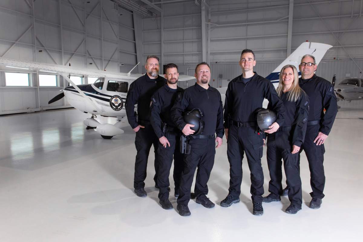 The aircraft used by the ASU is a 2005 Cessna 182T outfitted with a wide-angle, infrared camera.
