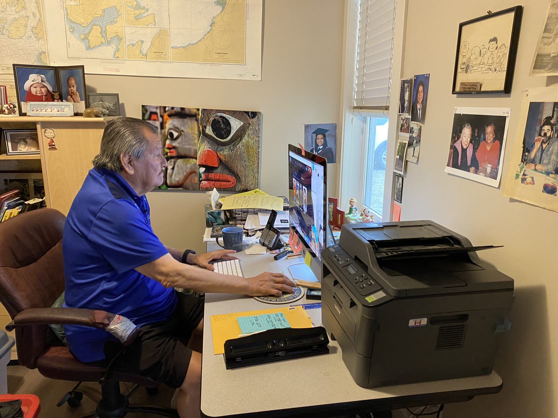 Bill Wilson in his Campbell River home.