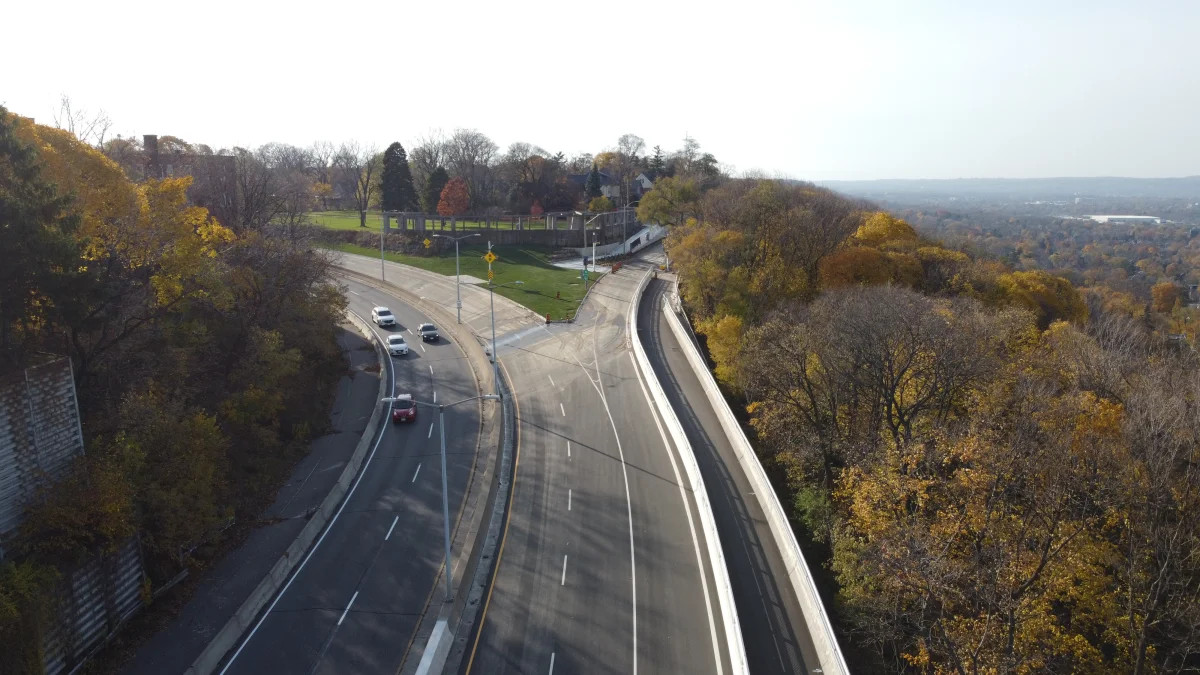 A photo of the Claremont Access in Hamilton, Ont.