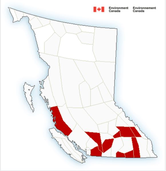 Environment Canada Warnings