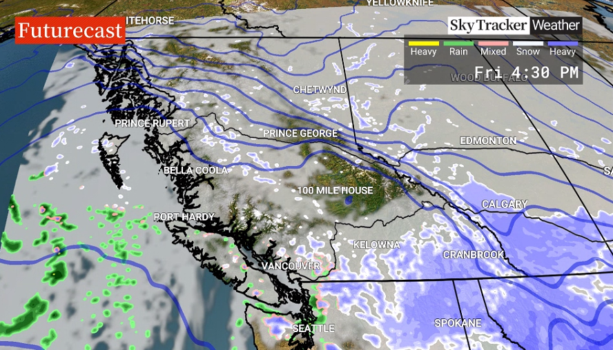 Snow Forecast Across B.C.’s Southern Interior Just In Time For Spring ...