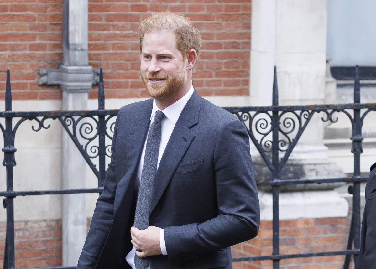 Prince Harry in a suit.