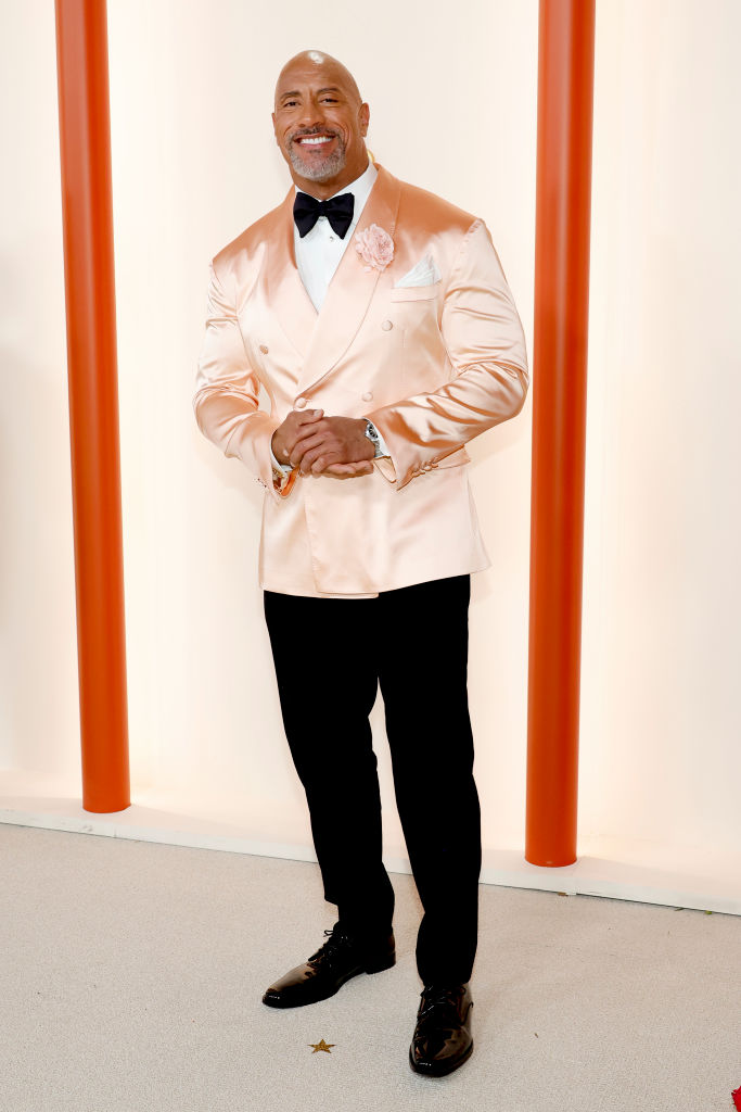 Dwayne Johnson attends the 95th Annual Academy Awards on March 12, 2023 in Hollywood, California