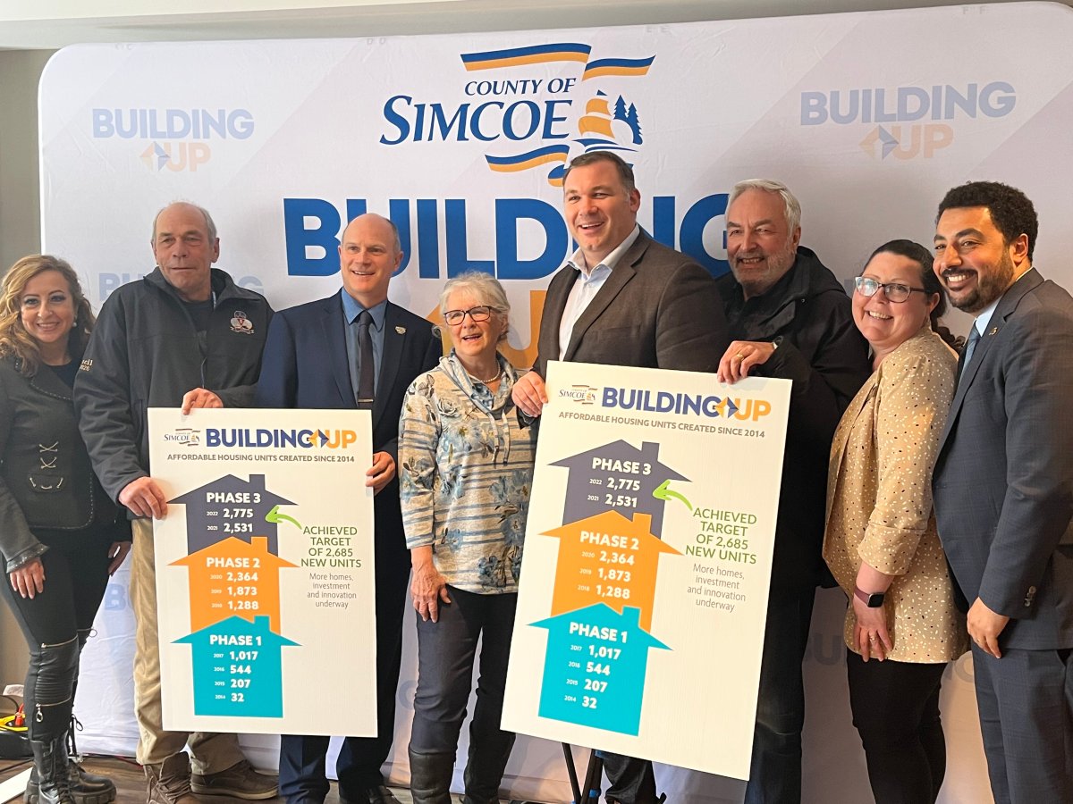The County of Simcoe revealed Thursday it reached the affordable housing target it set out in its 10-Year Affordable Housing and Homelessness Prevention Strategy ahead of schedule. 