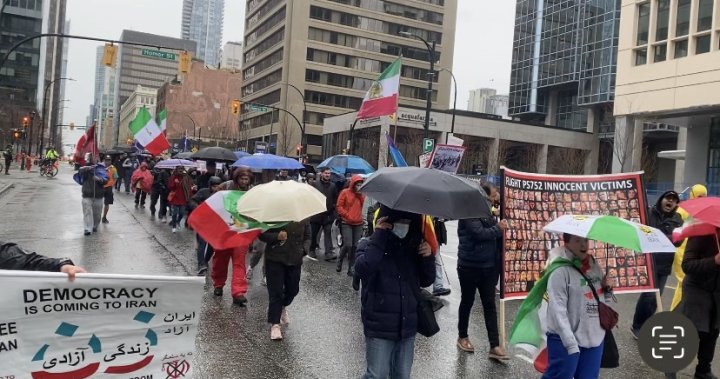 Rally condemning suspected poisonings of Iranian schools girls held in Vancouver