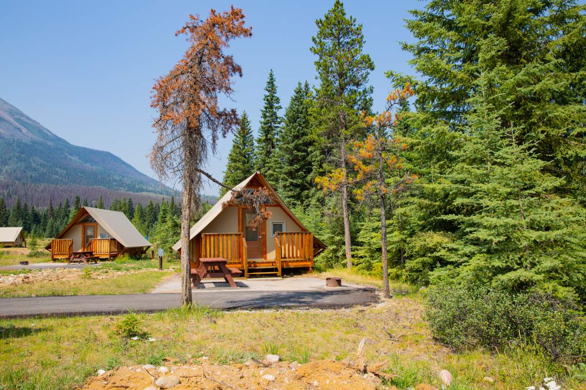 Whistlers Campground in Jasper National Park summer 2022.
