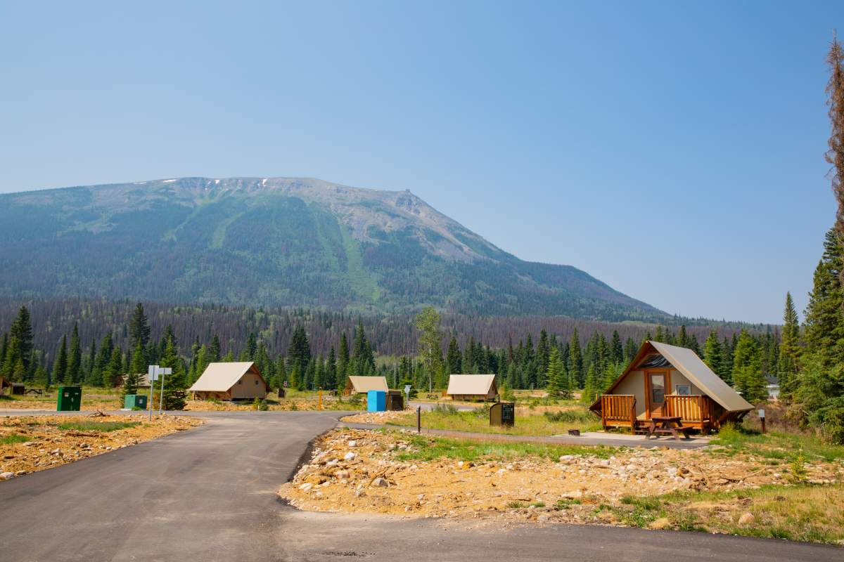 Whistlers Campground in Jasper National Park summer 2022.
