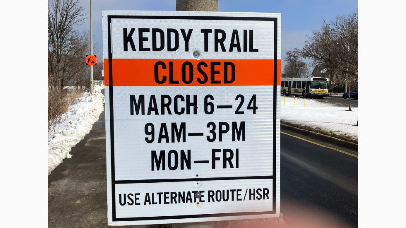 The City of Hamilton is set close a portion of the the Keddy Access Trail starting March 6, 2023.