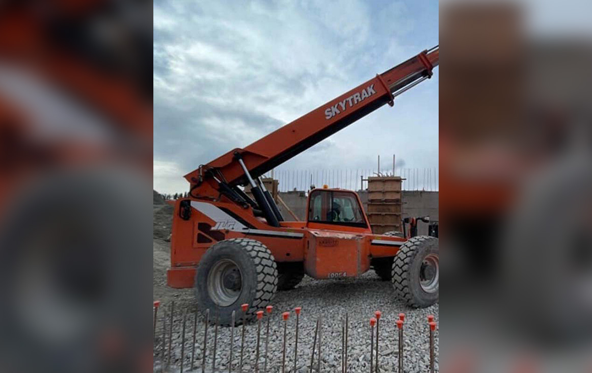The telehandler, worth an estimated $80,000, was swiped on Sunday night from the 2100 block of Optic Court, across from the airport.
