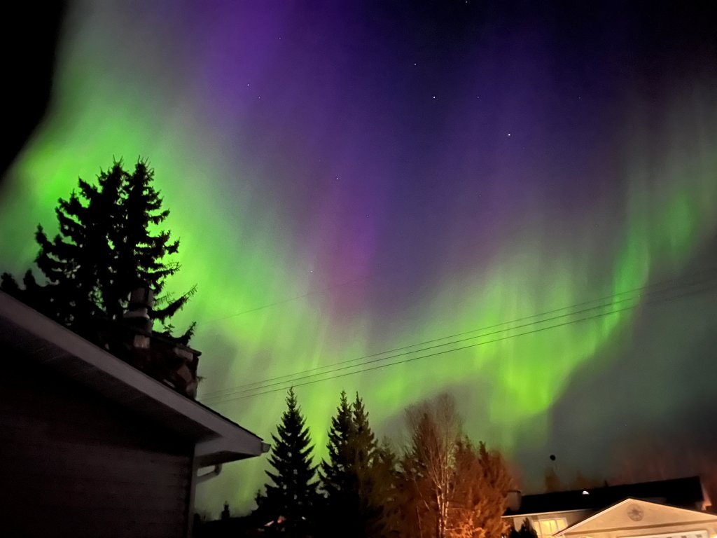 A More Colorful Aurora Borealis (Northern Lights) by aiartbysurya