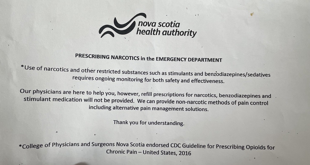 Nova Scotia man faces difficulties refilling opioid prescription, no primary care - image