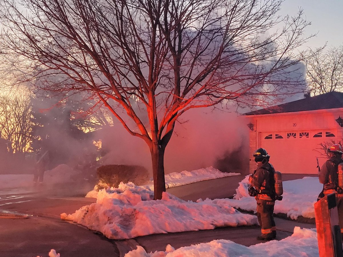 Crews are battling a house fire in Toronto.