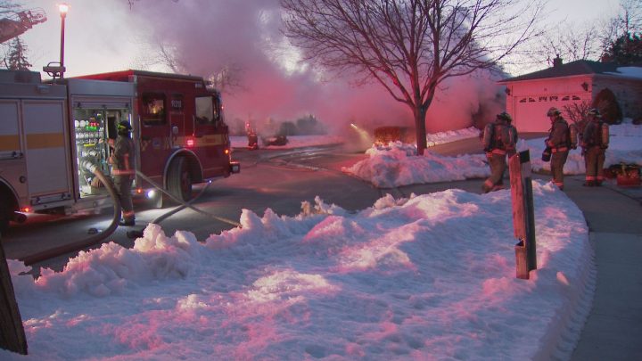 A fire broke out at a home on Neilson Road in Toronto on Wednesday, March 8, 2023.