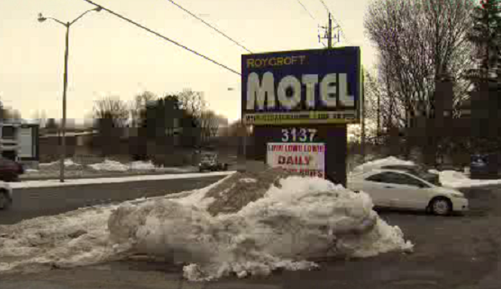 The motel where the shooting occurred on March 6, 2023.