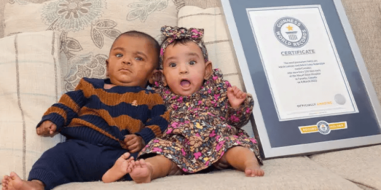 Born 4 months early, these Canadian preemie twins set Guinness World Record