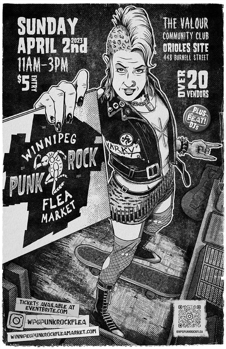 Winnipeg Punk Rock Flea Market To Showcase Local Underground Creators   PUNK ROCK FLEA MARKET Poster 