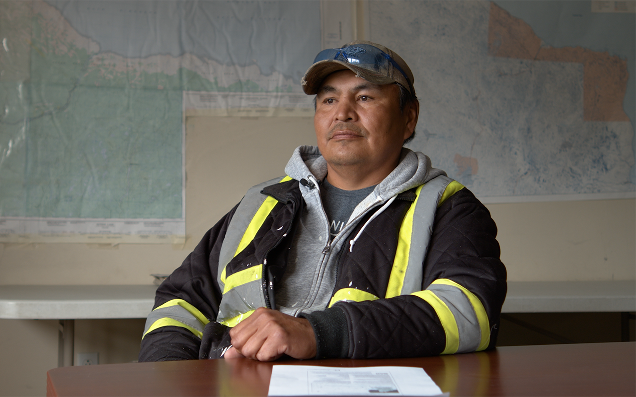 Clendon Patrick is a resident of Peawanuck. On his last hunt, he harvested a caribou and moose. He says that will feed him and his extended family for about a month.