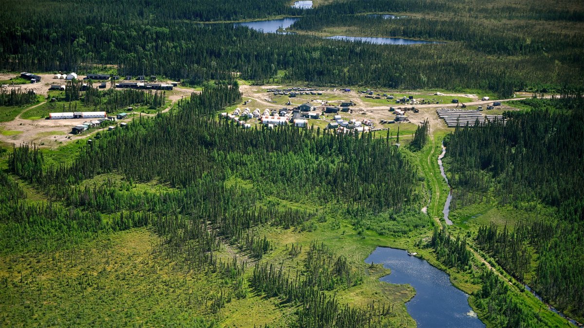 Ring of Fire Metals' Esker camp located in Ontario's far north. This aerial photo was taken in the summer of 2022.