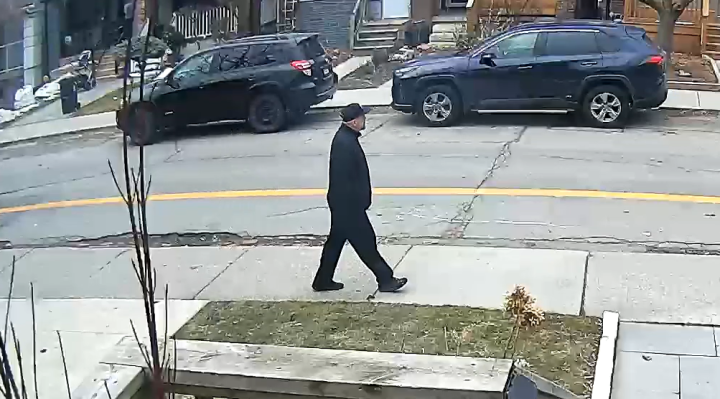 Police released a brief surveillance video of a suspect.