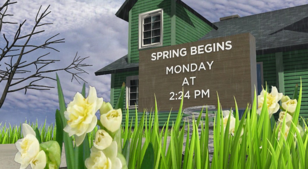 Spring officially begins in the Okanagan Monday afternoon.