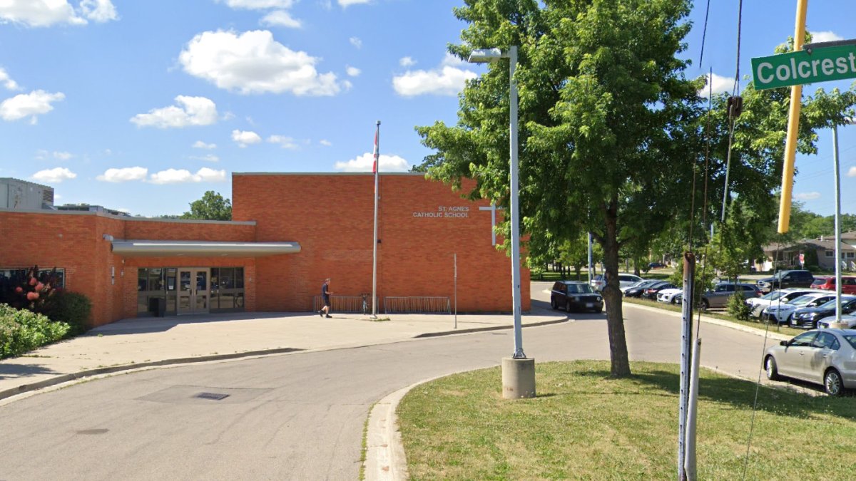 Hamilton police say they are investigating a potential hate crime after finding graffiti at St.Agnes Catholic Elementary School in Stoney Creek, Ont.