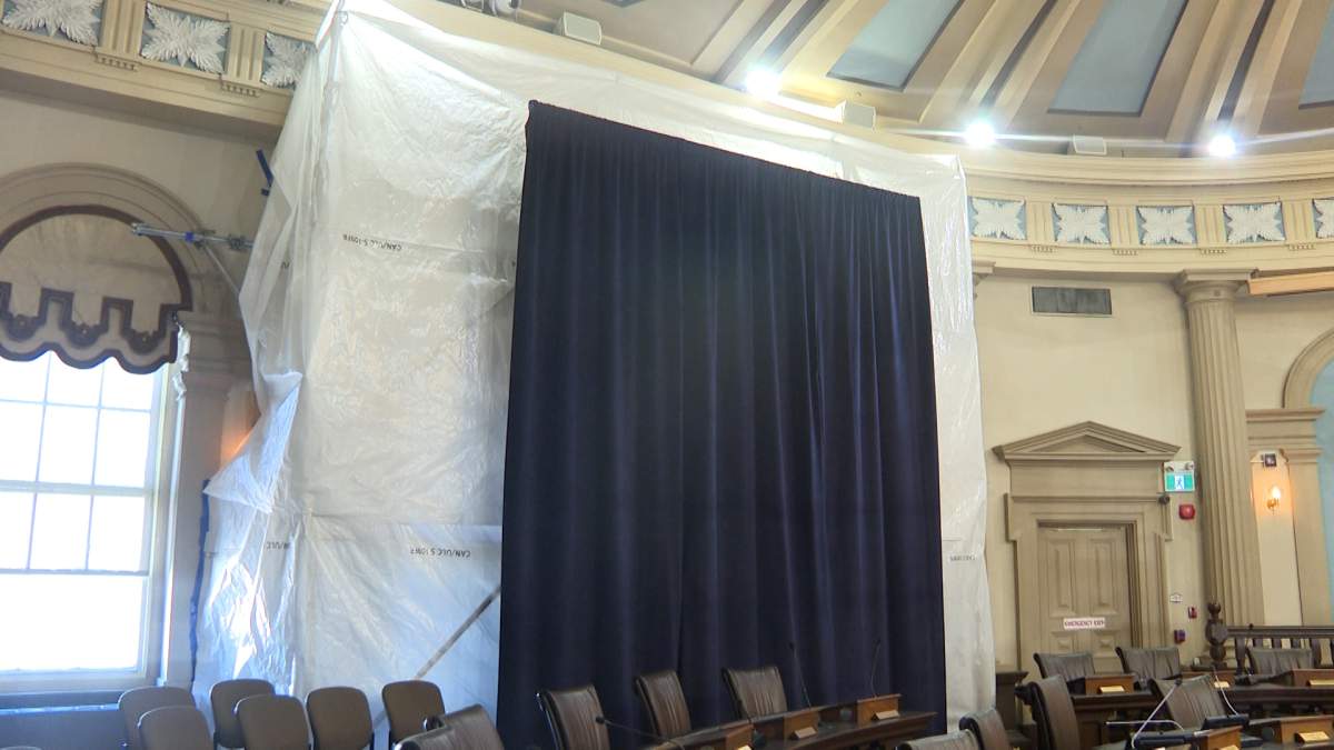 Kingston city hall council chambers is undergoing some upgrades.