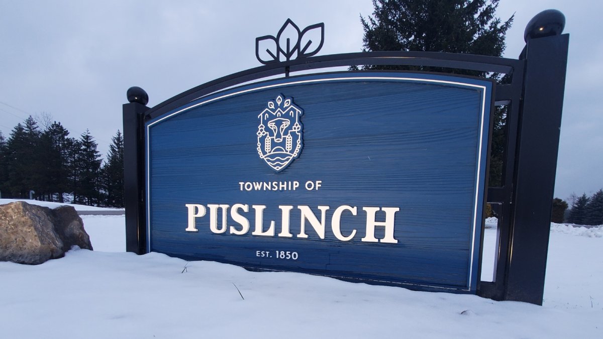 Township of Puslinch sign.