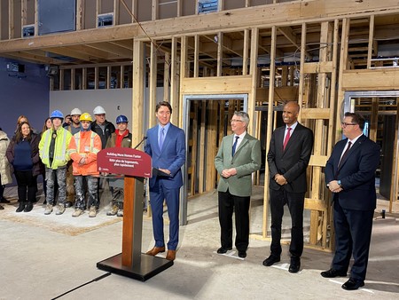 Prime Minister Justin Trudeau was in Guelph for an announcement on finding for housing.