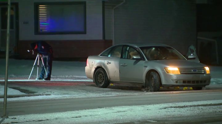 In a news release, Edmonton police said officers were called to a weapons complaint in the area of 132A Avenue and 66 Street at 7:35 p.m. on Tuesday.