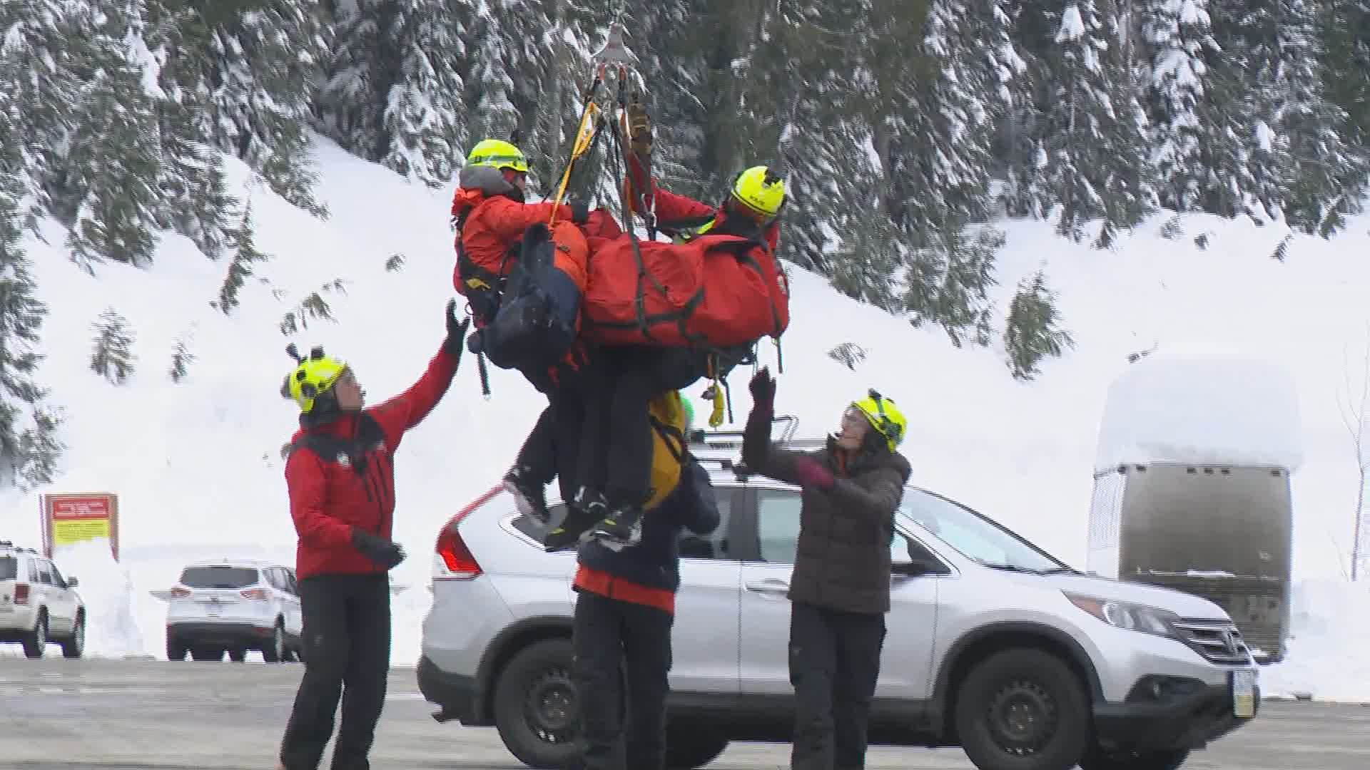 Search-and-rescue Crew Braves Avalanche Conditions To Pluck Injured ...