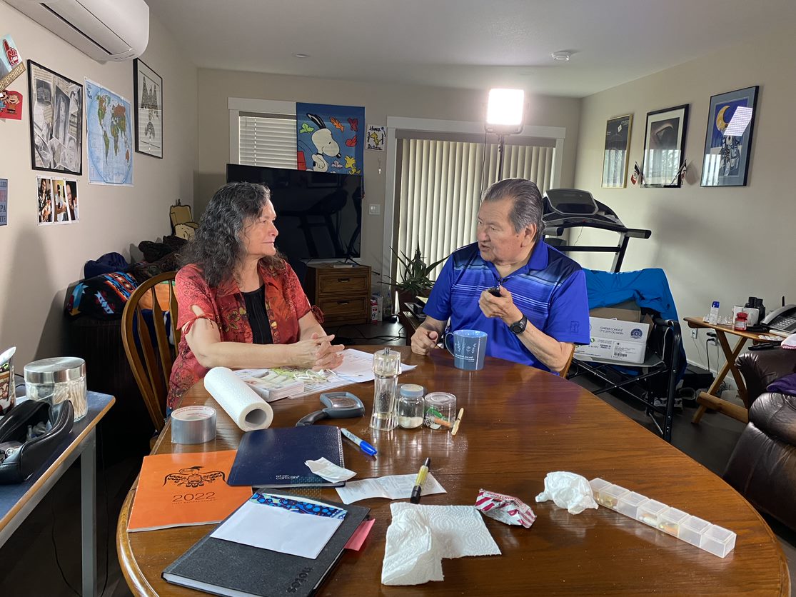 Bill Wilson and Bev Sellars inside their Campbell River home.
