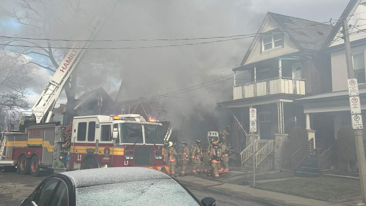 Hamilton Fire crews on location Feb. 17 at a house fire on Century Street.