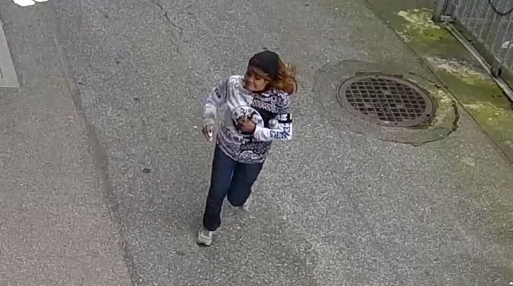 Vancouver police have released new images of a woman suspected of starting a fire that caused thousands of dollars of damage to the Chinese Cultural Centre.