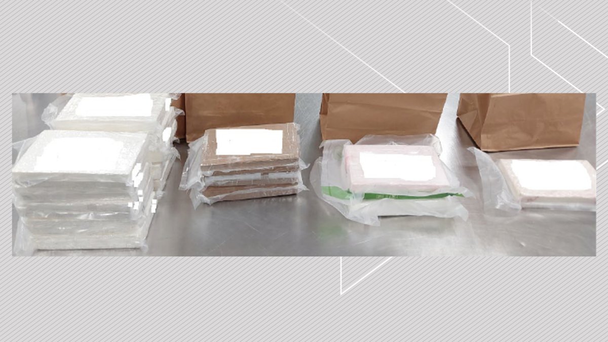 An undated photo of packages of cocaine Calgary police recovered after executing search warrants.