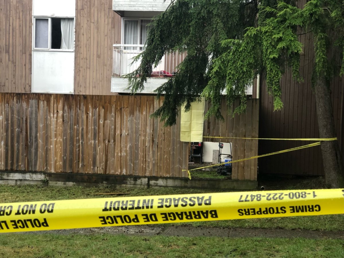 Surrey firefighers said they found a body inside of an apartment on 104 Ave.