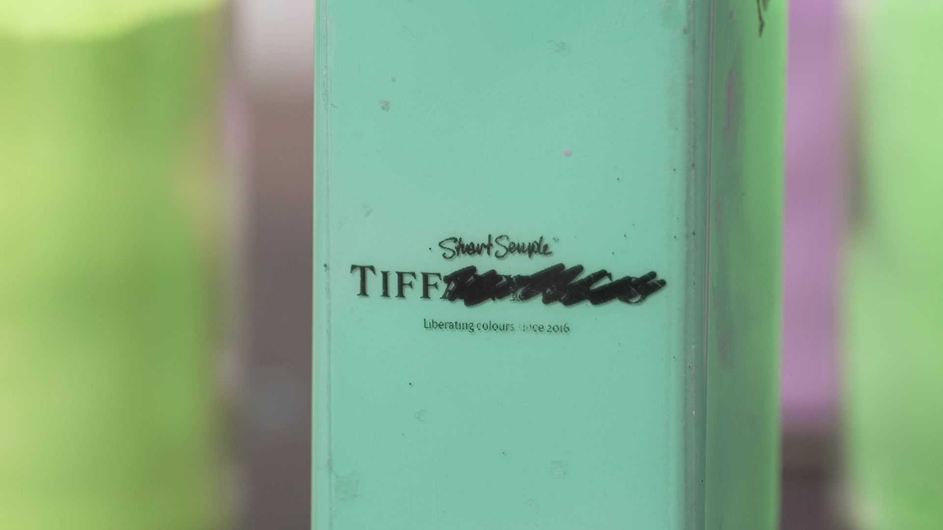 Semple’s branded “Tiff” robin’s egg blue paint.