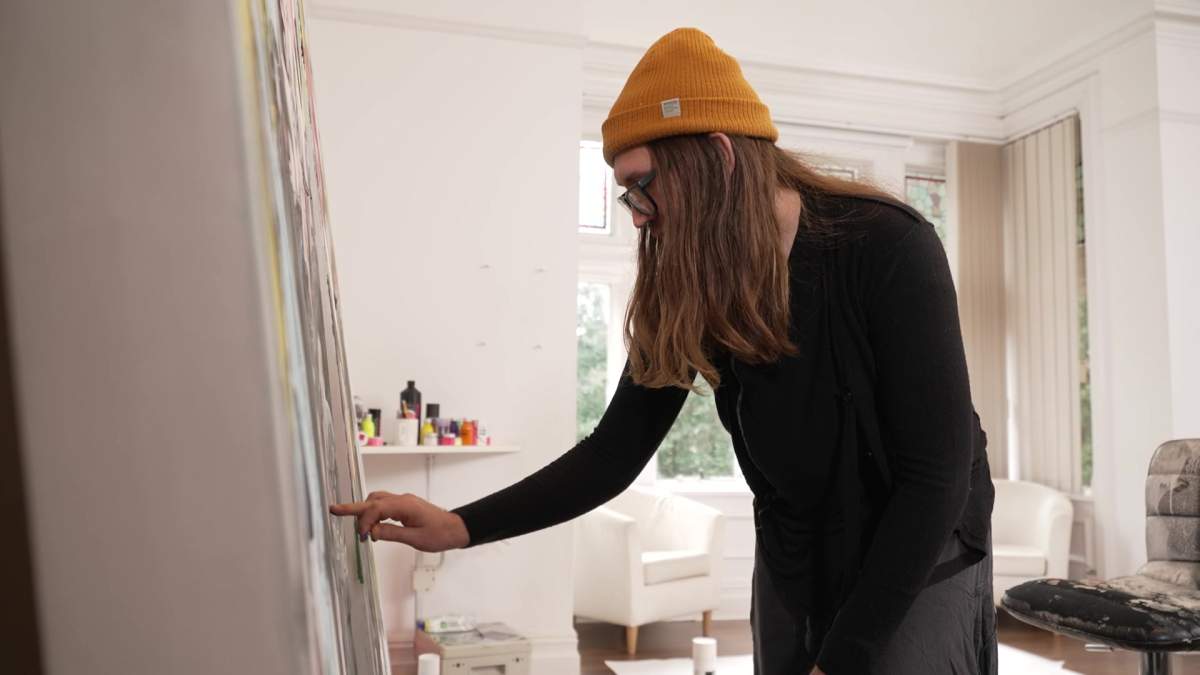 Semple at work on his latest creation.