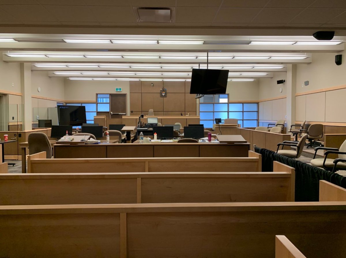 an empty court room in saint john