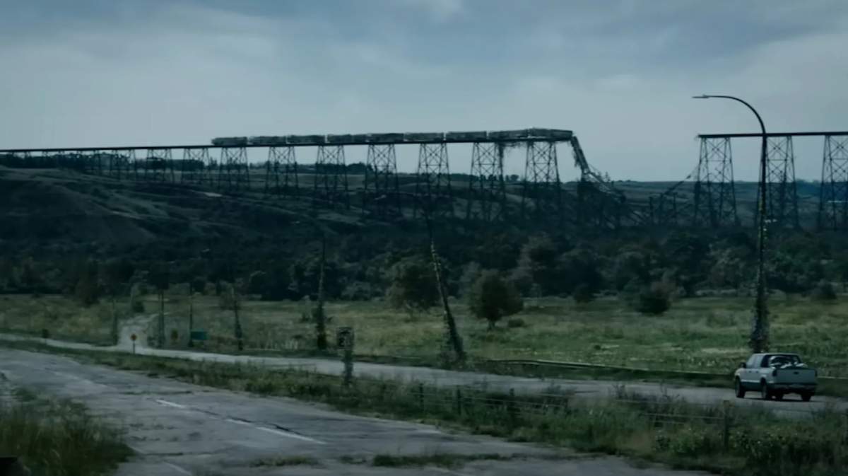 The High Level Bridge near Lethbridge got a bit of CGI treatment in "The Last of Us."