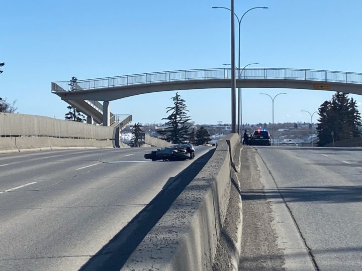 Fatal motorcycle crash closes Macleod Trail in Calgary Calgary