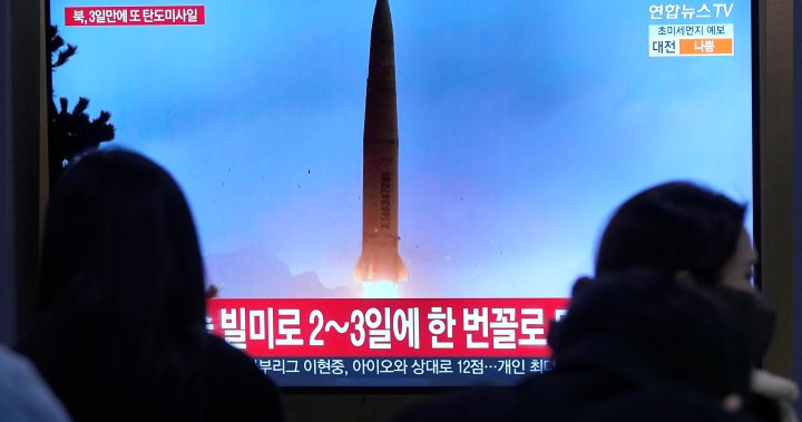 North Korea shoots missile into sea amid U.S.-South Korean military drills