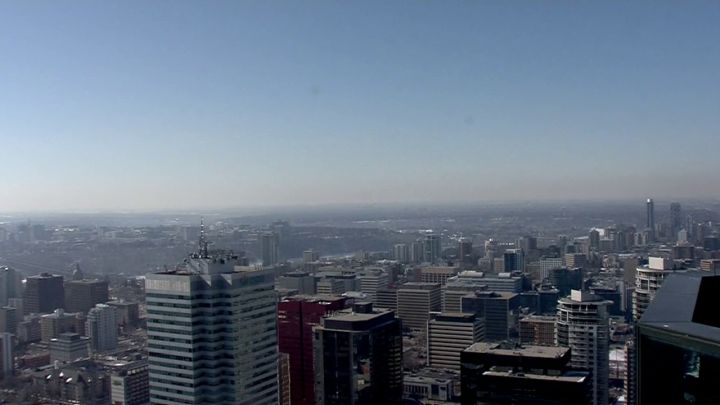 A view of Edmonton's skyline on March 20, 2023.