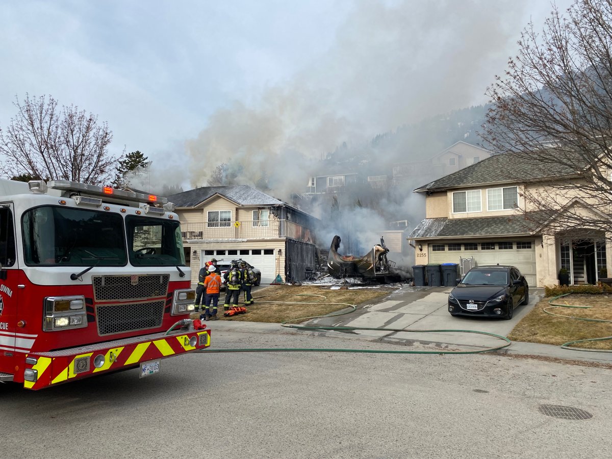 The fire on Shannon Woods Crescent started at around 9 a.m. and as neighbours reported seeing a thick plume of black smoke, multiple trucks rushed to the scene.