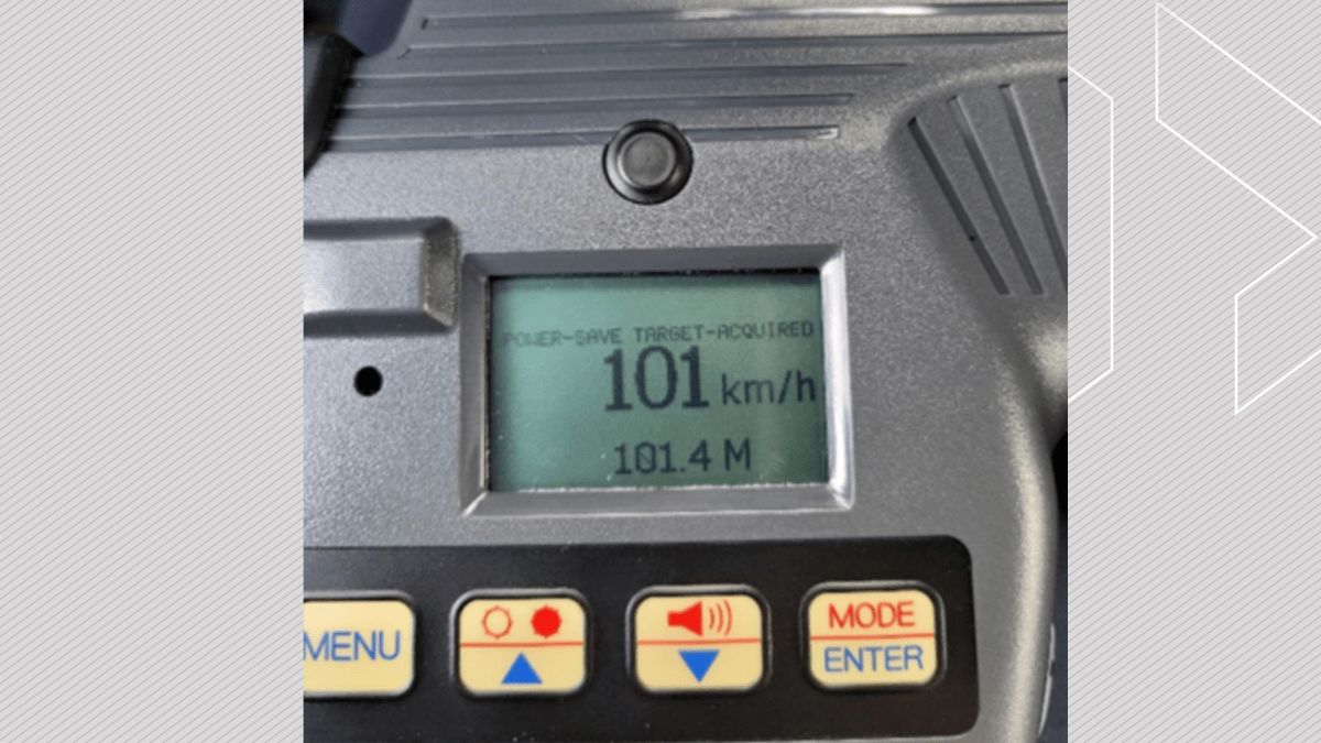 A driver was clocked travelling 101 km/h in a 50 km/h zone in Peterborough on March 6, 2023.