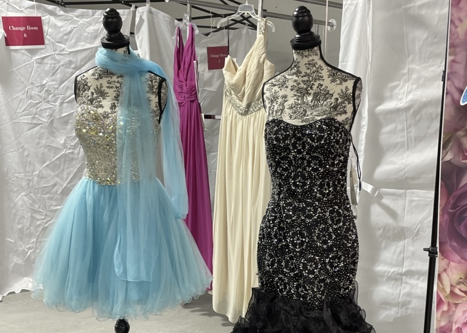Prom Glitz offers free prom dresses to those in need during their Boutique Day at the Kozlov Centre in Barrie.