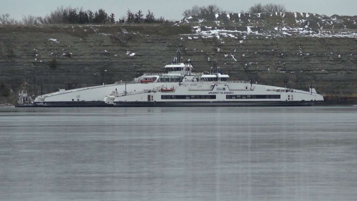 The new Wolfe Islander IV remains docked in Picton since arriving in October 2021, but MTO briefing notes indicate a Spring 2023 launch date could result in 90-minute service between Kingston and Wolfe Island.