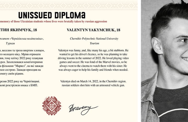 Exhibition honouring Ukrainian students killed in war available at Western University - Vimarsana News